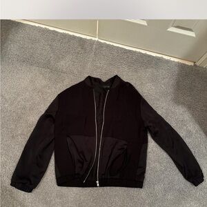 Black Zip-Up bomber Jacket